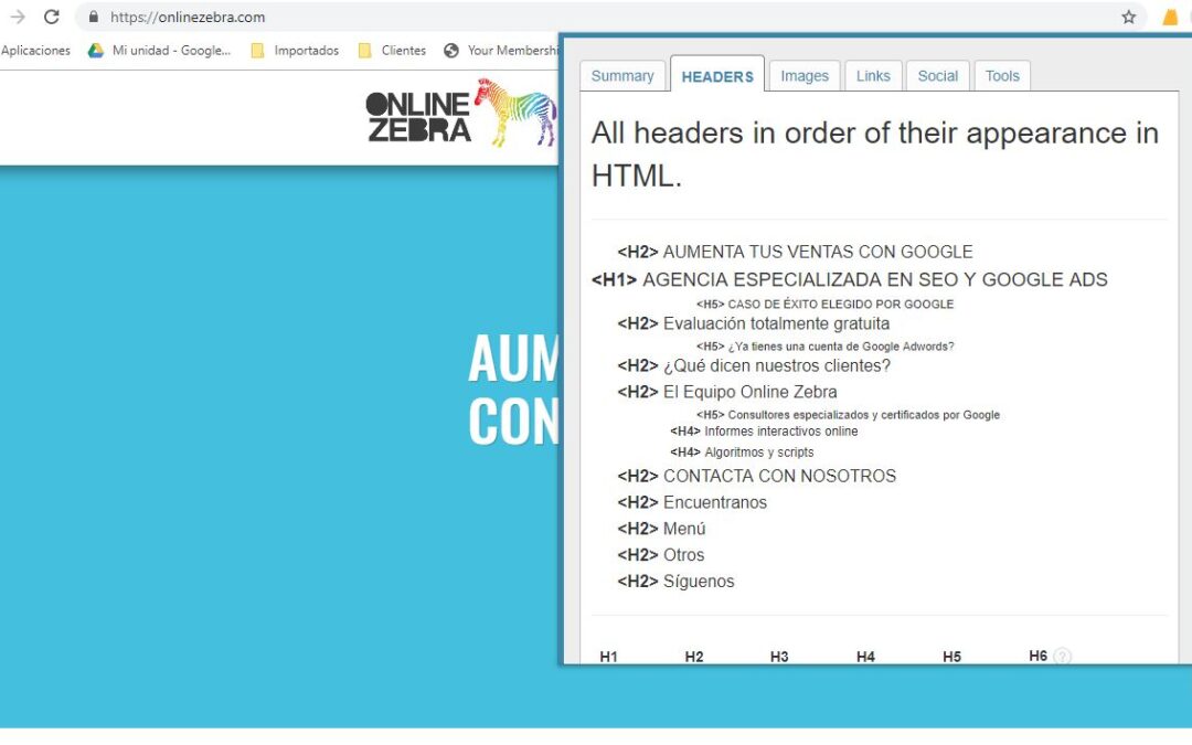 El uso de los headings en seo: H1, H2, H3