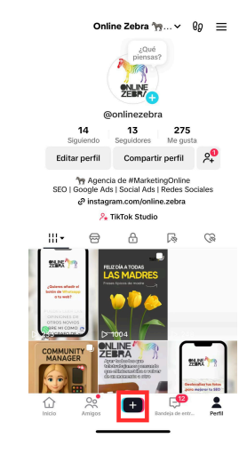 como subir un video a tiktok 1