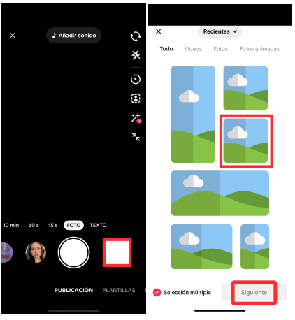 como subir un video a tiktok 2
