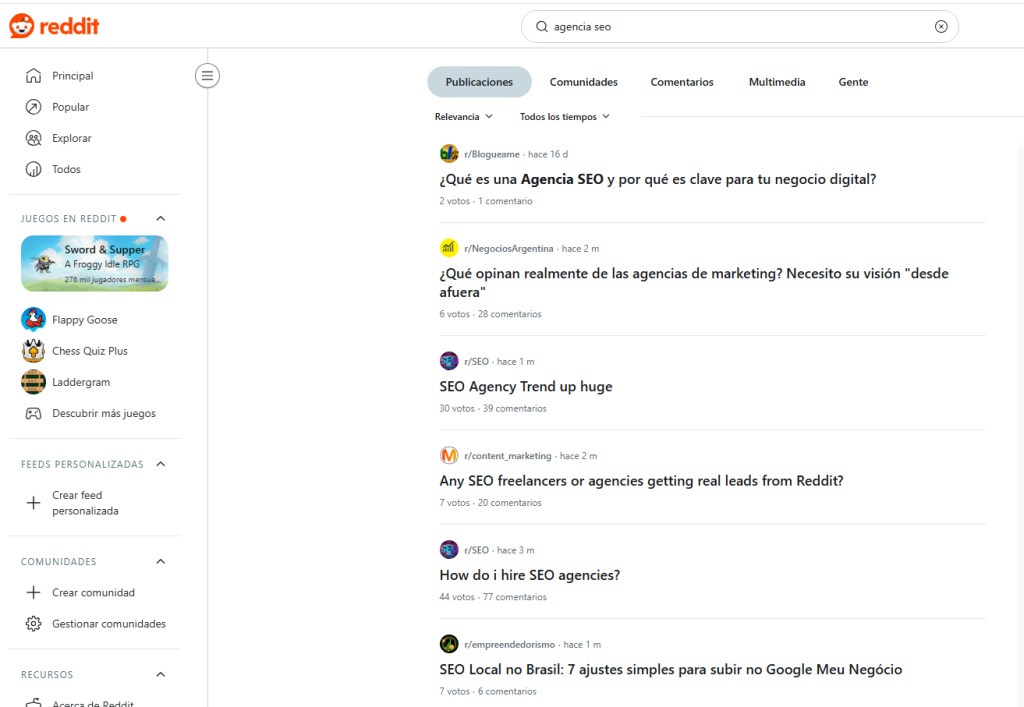 seo en reddit